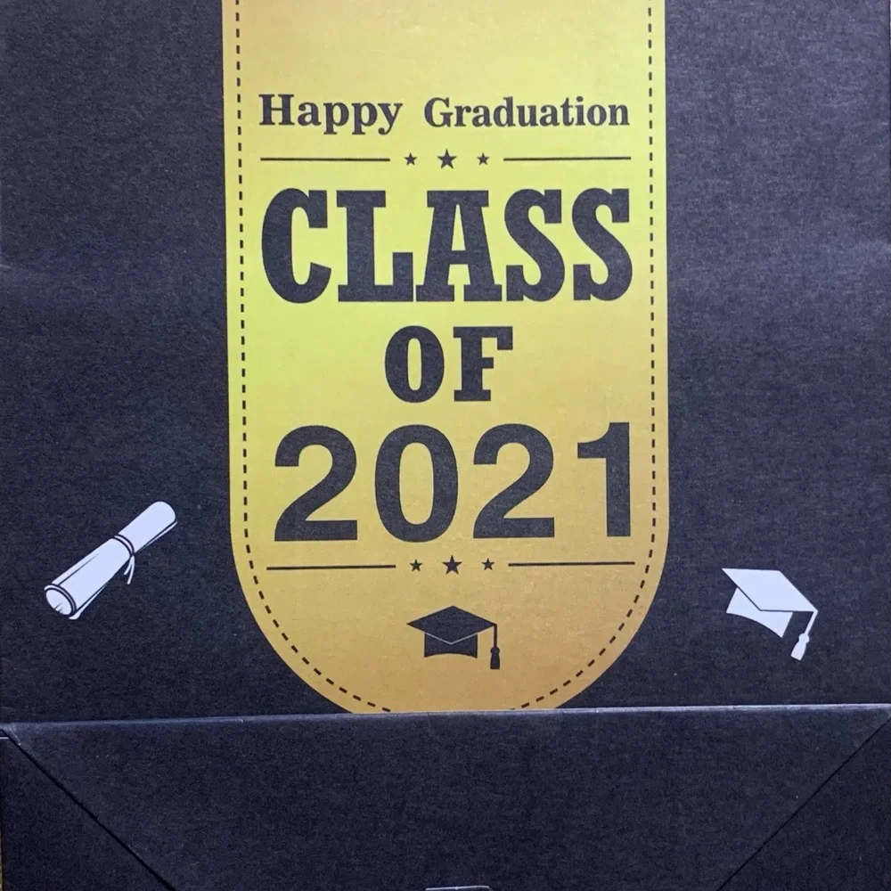 Graduation Celebration 2021 Bags - Black and Gold (6 Total)